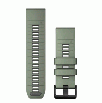 QuickFit® 26 Watch Bands, Willow/Graphite Silicone - 010-13393-04 - Garmin